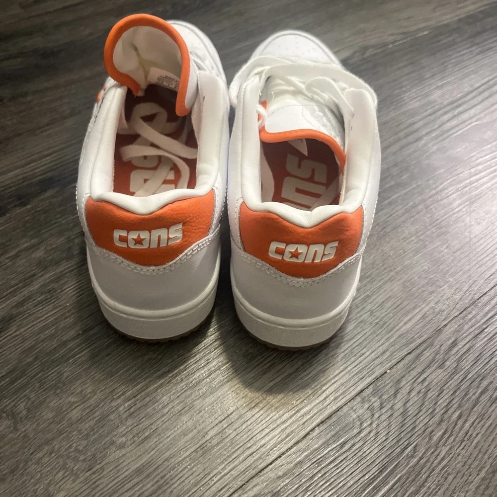 CONVERSE AS-1 PRO SIZE 7.5 man 9woman white ORANGE SHOE ALEXIS SABLONE A08130C